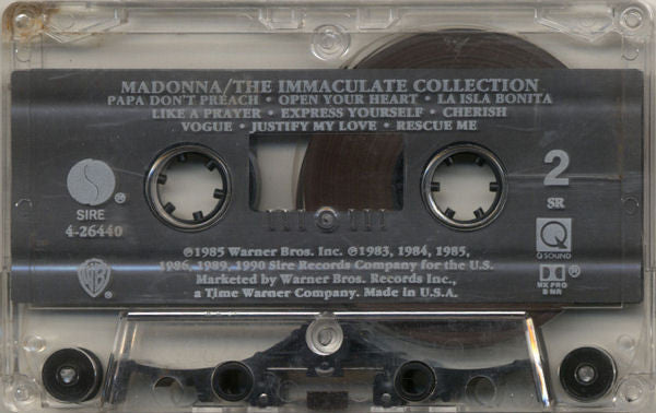 Madonna - The Immaculate Collection *CASSETTE* | Near Mint (NM) Near Mint (NM)