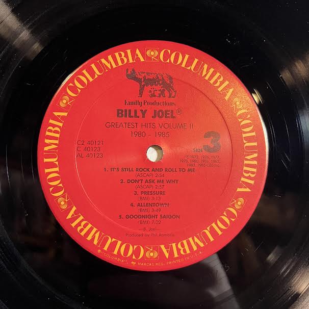 Billy Joel - Greatest Hits Volume I & Volume II (2xVINYL) | Near Mint (NM or M-) Excellent (EX)