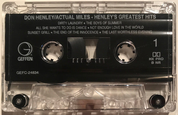 Don Henley - Actual Miles (Henley's Greatest Hits) *CASSETTE* | Near Mint (NM) Near Mint (NM)