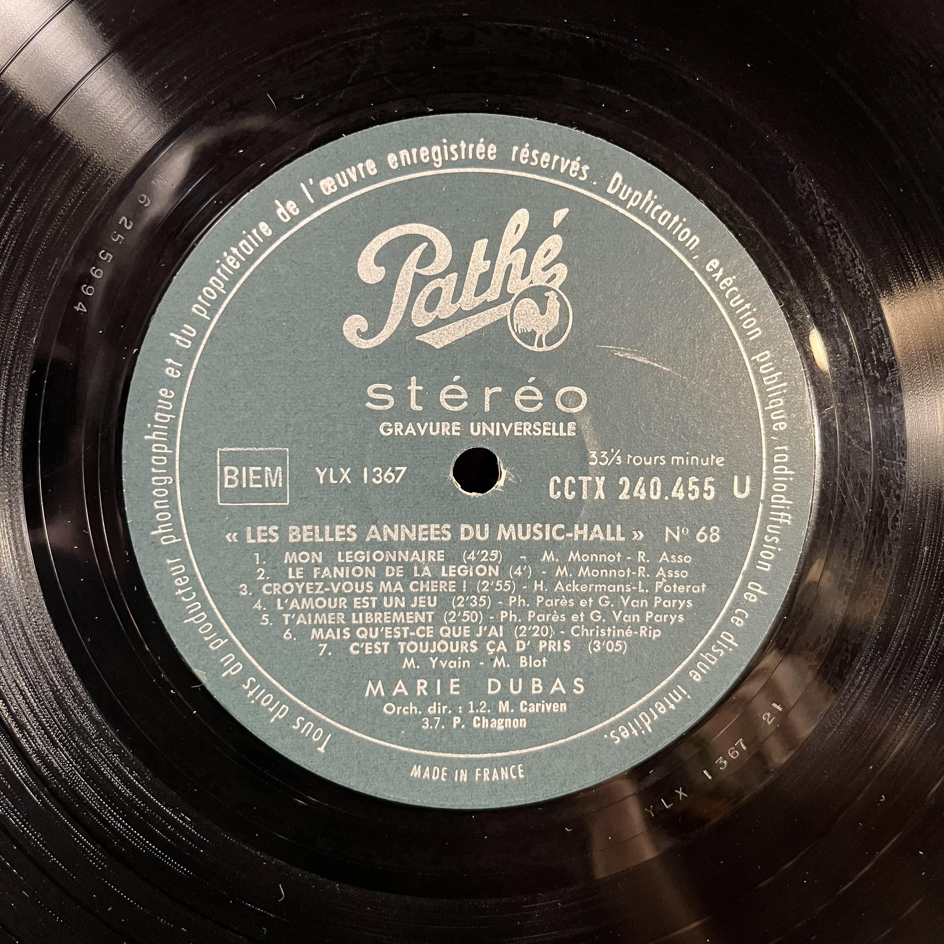 Les Belles Années Du Music-Hall N° 68 *FRANCE* | Near Mint (NM) Near Mint (NM)