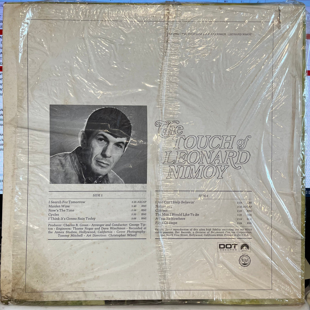 Leonard Nimoy - The Touch Of Leonard Nimoy *MONARCH / SHRINK* | Near Mint (NM) Excellent (EX)