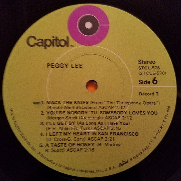 Peggy Lee - Peggy Lee *BOX* | Near Mint (NM) Excellent (EX)