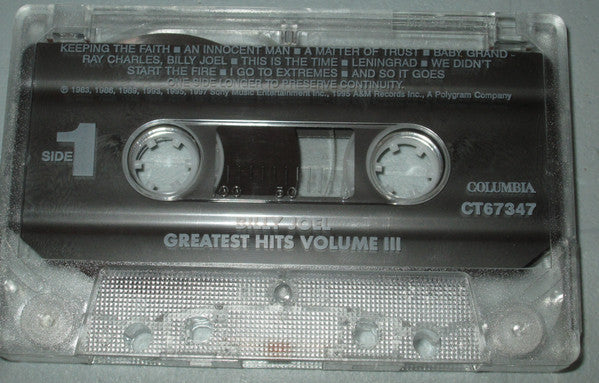 Billy Joel - Greatest Hits Collection Volume III *CASSETTE* |