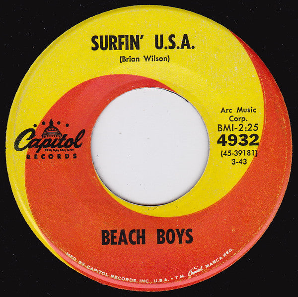 The Beach Boys - Surfin' U.S.A. (7" VINYL) | Very Good Plus (VG+) Generic
