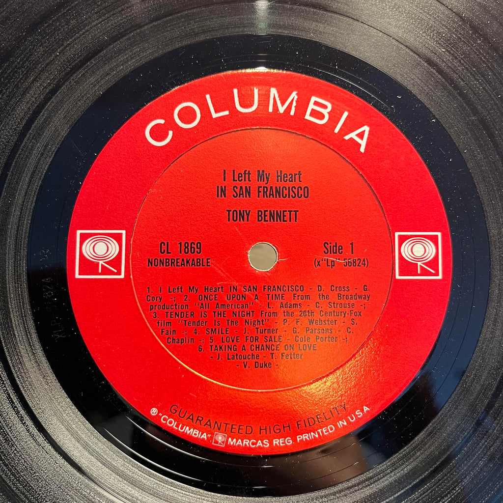 Tony Bennett - I Left My Heart In San Francisco *SHRINK/MONO/2EYE* | Very Good Plus (VG+) Near Mint (NM)