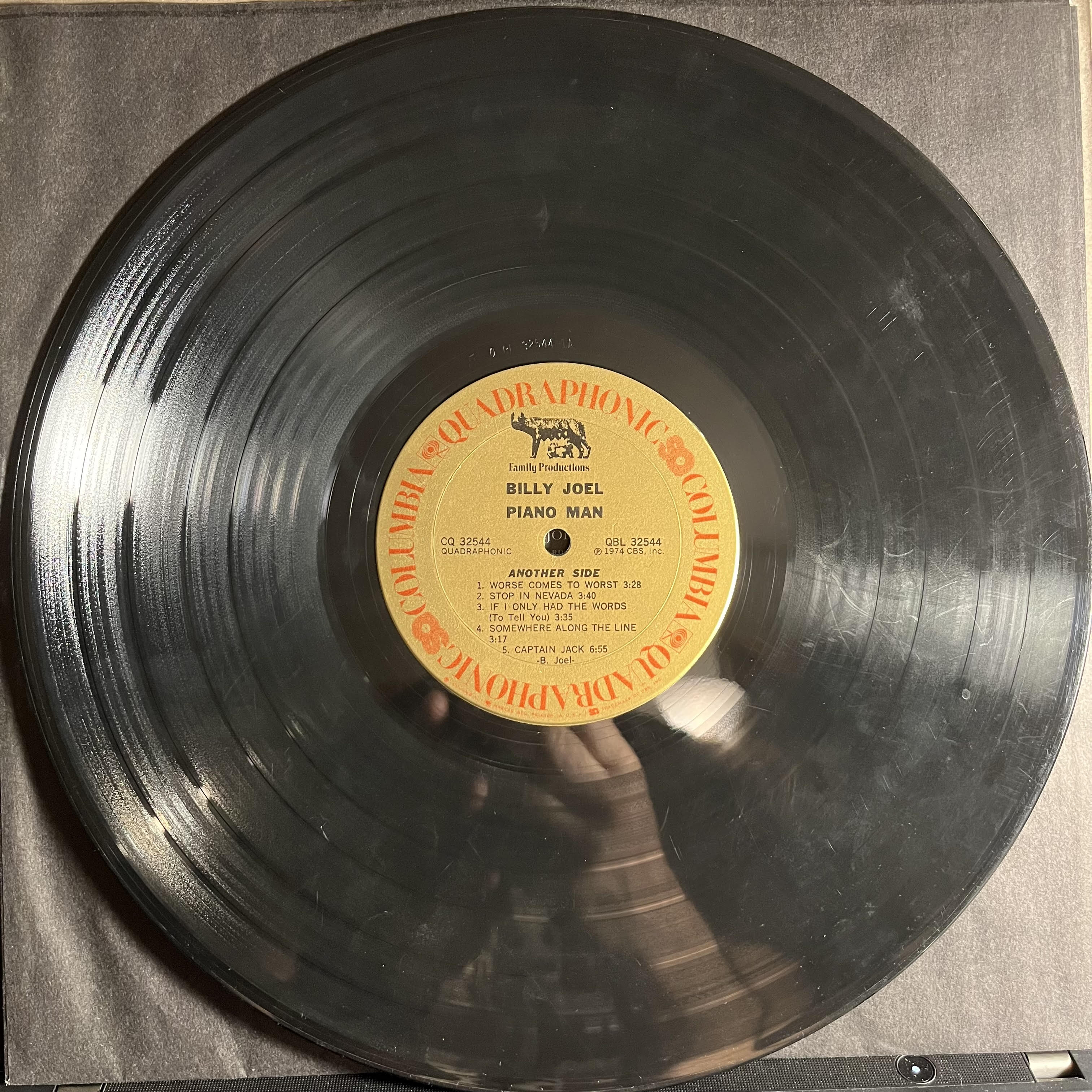 Billy Joel - Piano Man *QUADRAPHONIC* | Very Good (VG) Excellent (EX)