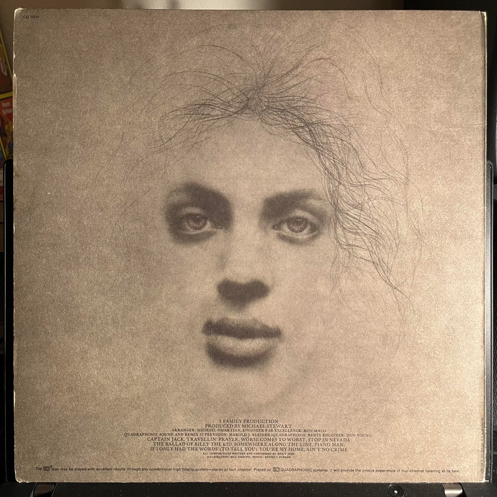Billy Joel - Piano Man *QUADRAPHONIC* | Very Good (VG) Excellent (EX)