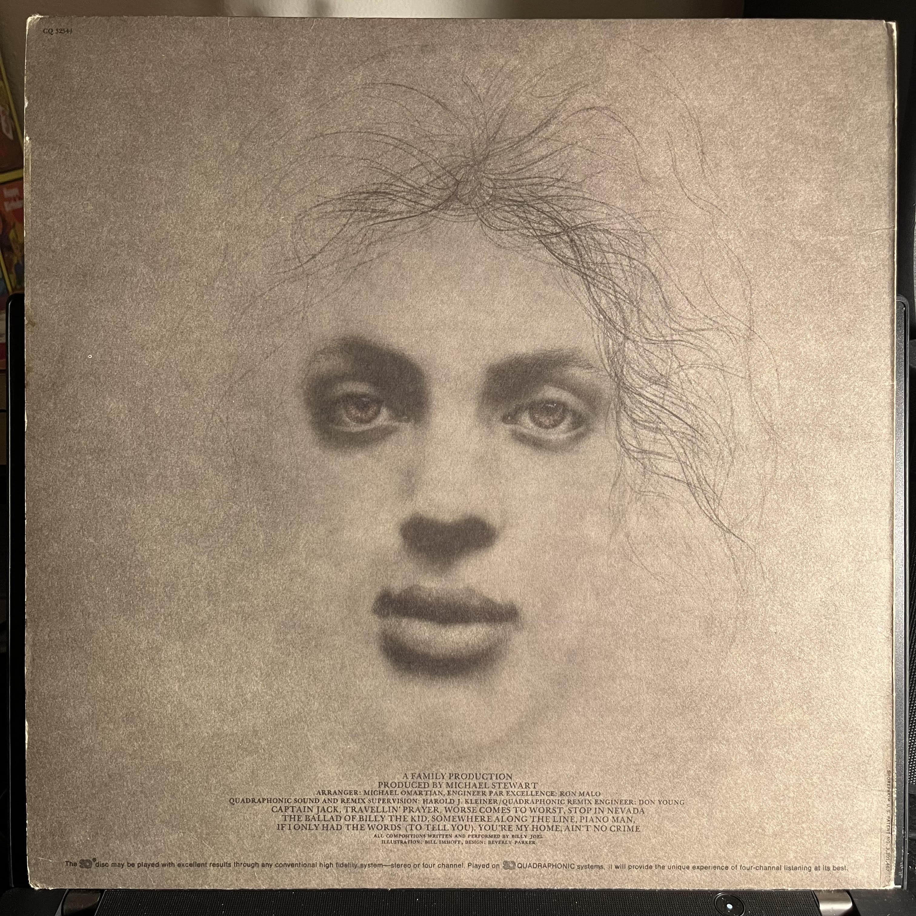Billy Joel - Piano Man *QUADRAPHONIC* | Very Good (VG) Excellent (EX)