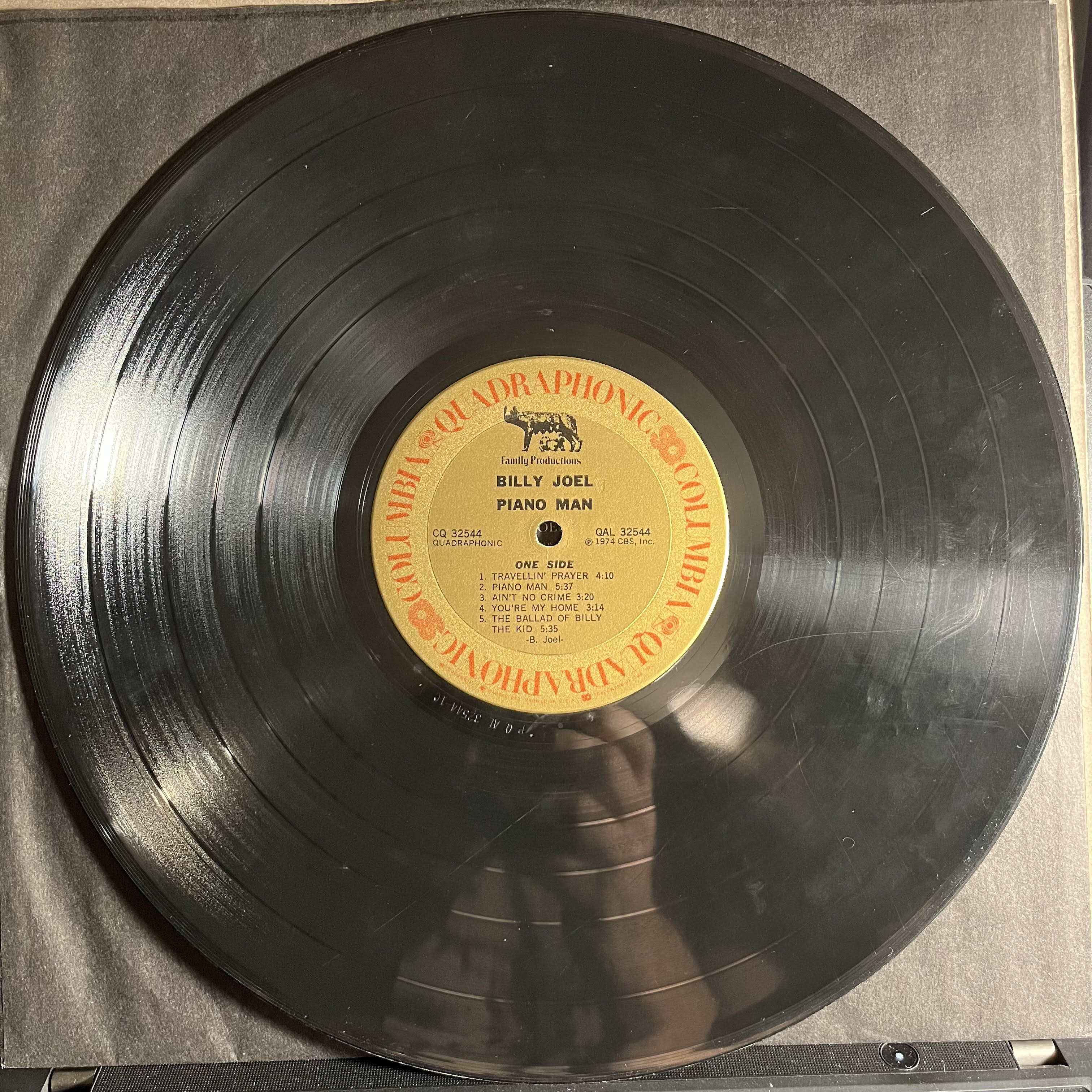 Billy Joel - Piano Man *QUADRAPHONIC* | Very Good (VG) Excellent (EX)