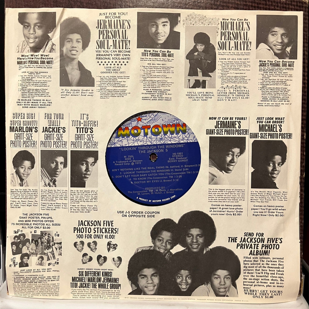 The Jackson 5 - Lookin' Through The Windows | Very Good (VG) Excellent (EX)