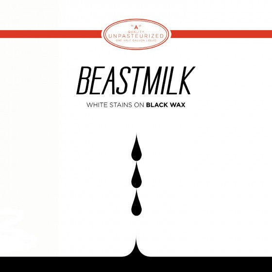 White Stains On Black Wax (TRANSPARENT RED VINYL 7") | Mint (M) Mint (M)