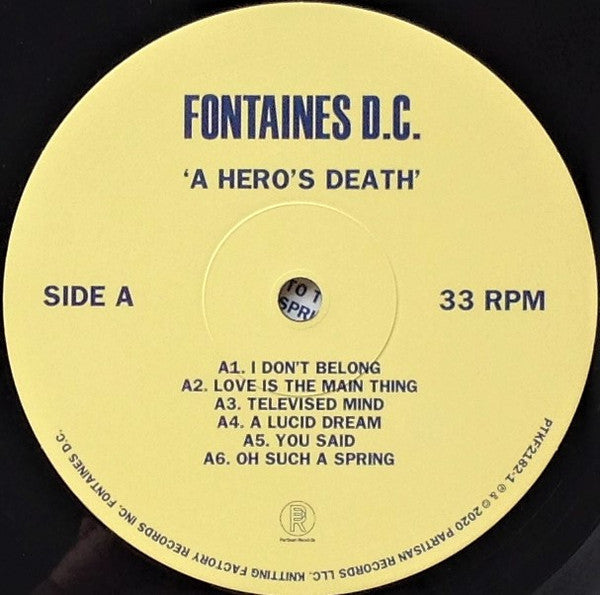 A Hero's Death (VINYL) | Mint (M) Mint (M)