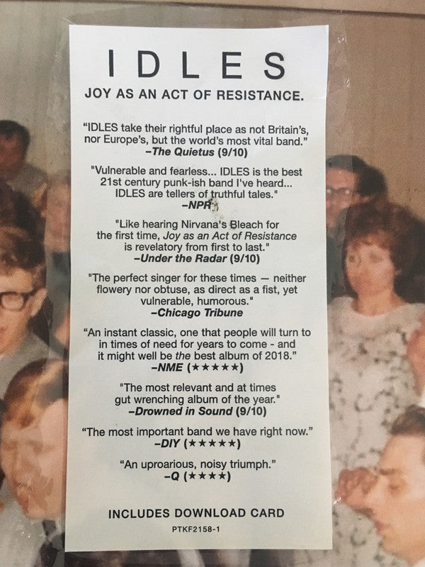 Idles - Joy As An Act Of Resistance | Mint (M) Mint (M)