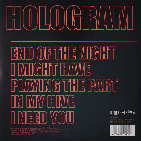 Hologram (NEON ORANGE VINYL) | Mint (M) Mint (M)