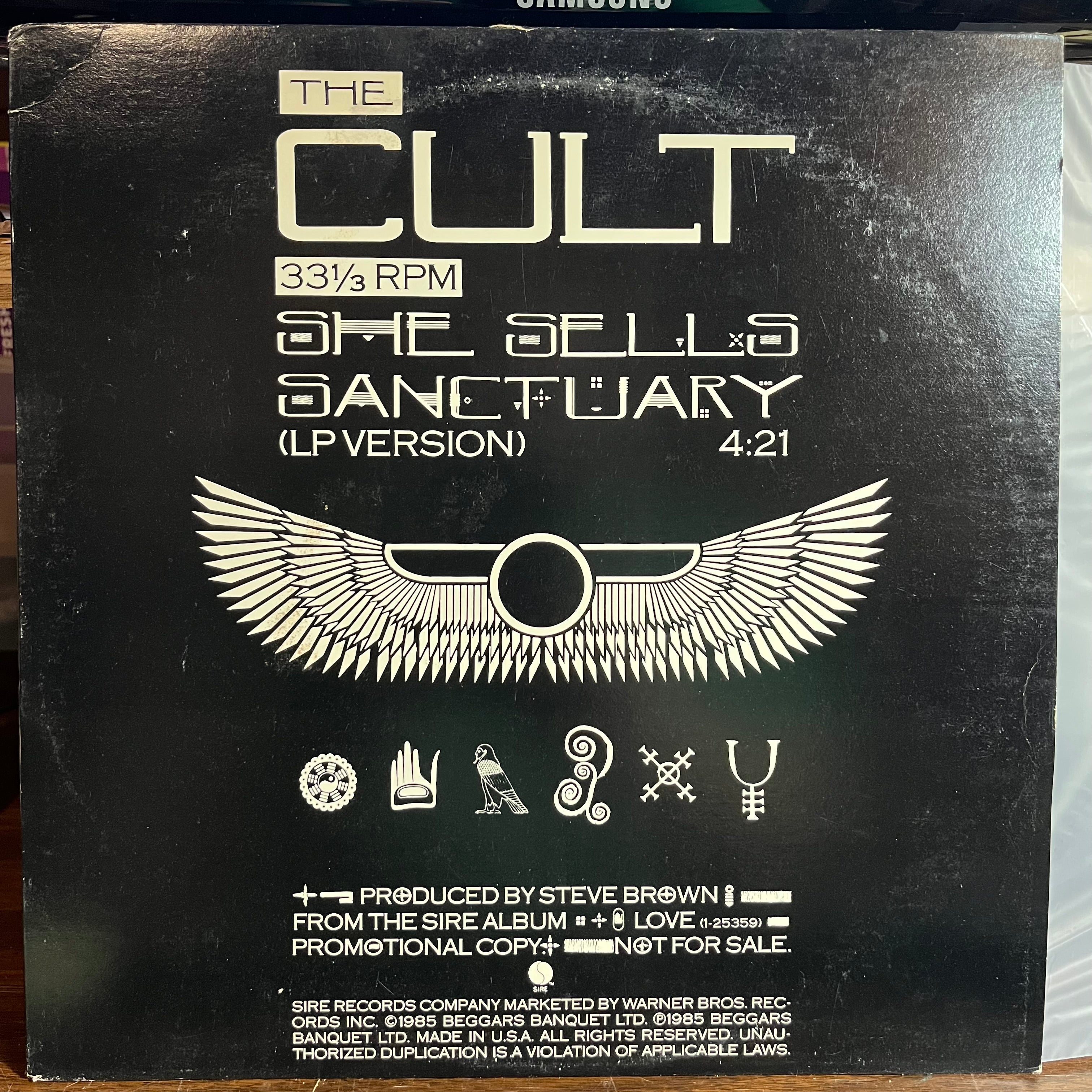 The Cult - She Sells Sanctuary (LP Version)(VINYL) | Near Mint (NM or M-) Very Good Plus (VG+)