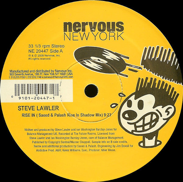Steve Lawler - Rise In | Excellent (EX) Excellent (EX)