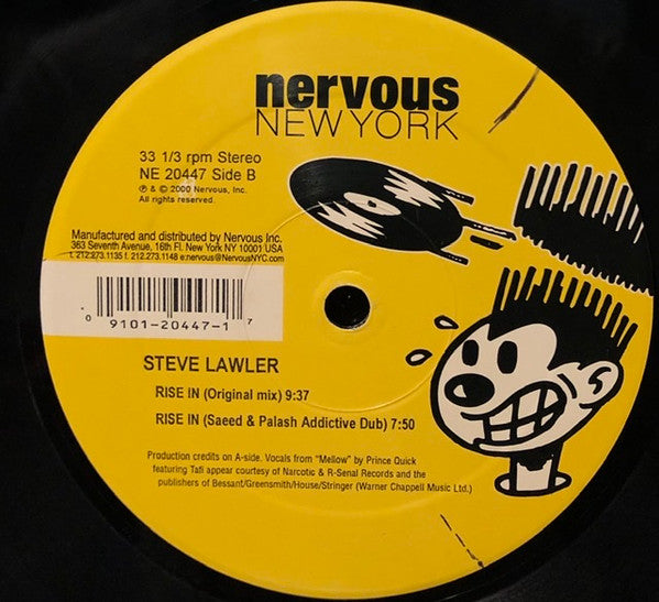 Steve Lawler - Rise In | Excellent (EX) Excellent (EX)