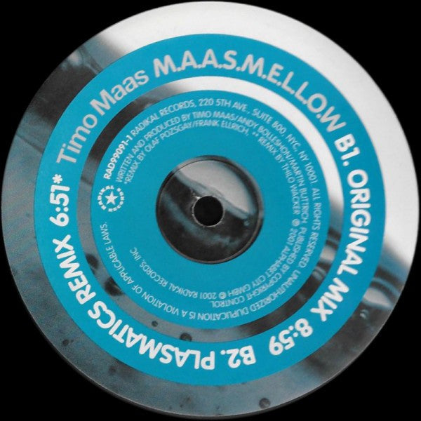 Timo Maas - M.A.A.S.M.E.L.L.O.W. | Near Mint (NM) Very Good Plus (VG+)
