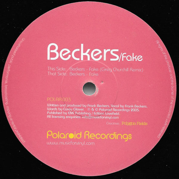 Beckers - Fake | Very Good Plus (VG+) Near Mint (NM)