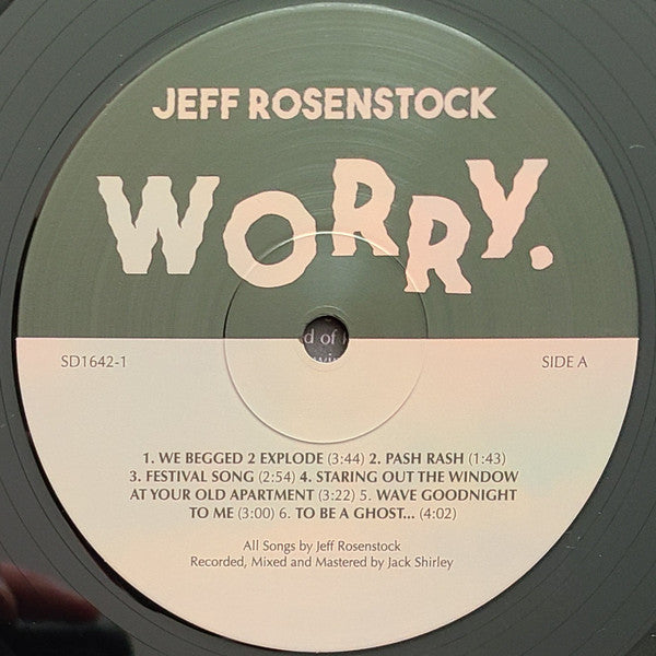 Worry. (VINYL) | Mint (M) Mint (M)