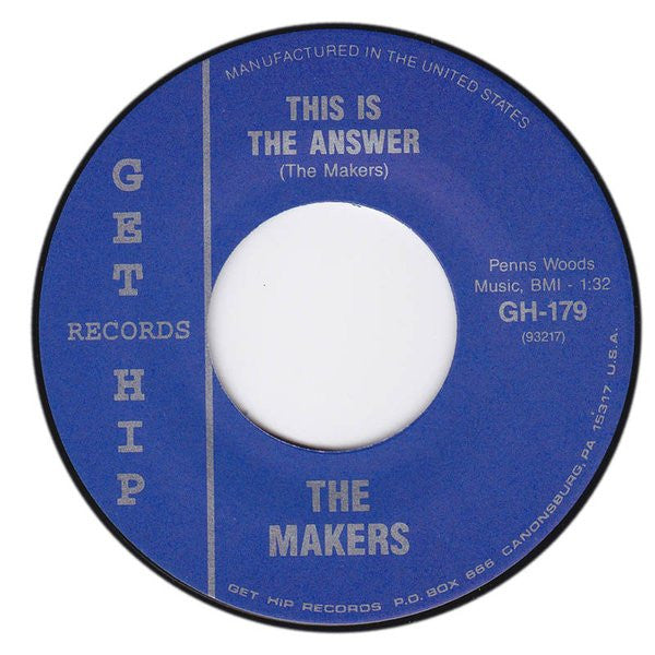 The Makers - This Is The Answer (7" VINYL) | Near Mint (NM or M-)