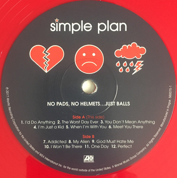 Simple Plan - No Pads, No Helmets...Just Balls (RED VINYL) |