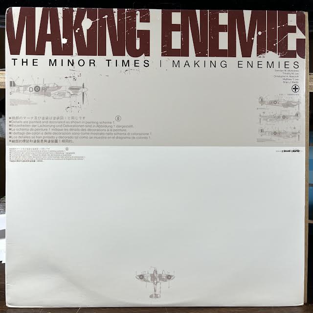 The Minor Times - Making Enemies (WHITE VINYL) | Near Mint (NM or M-) Excellent (EX)