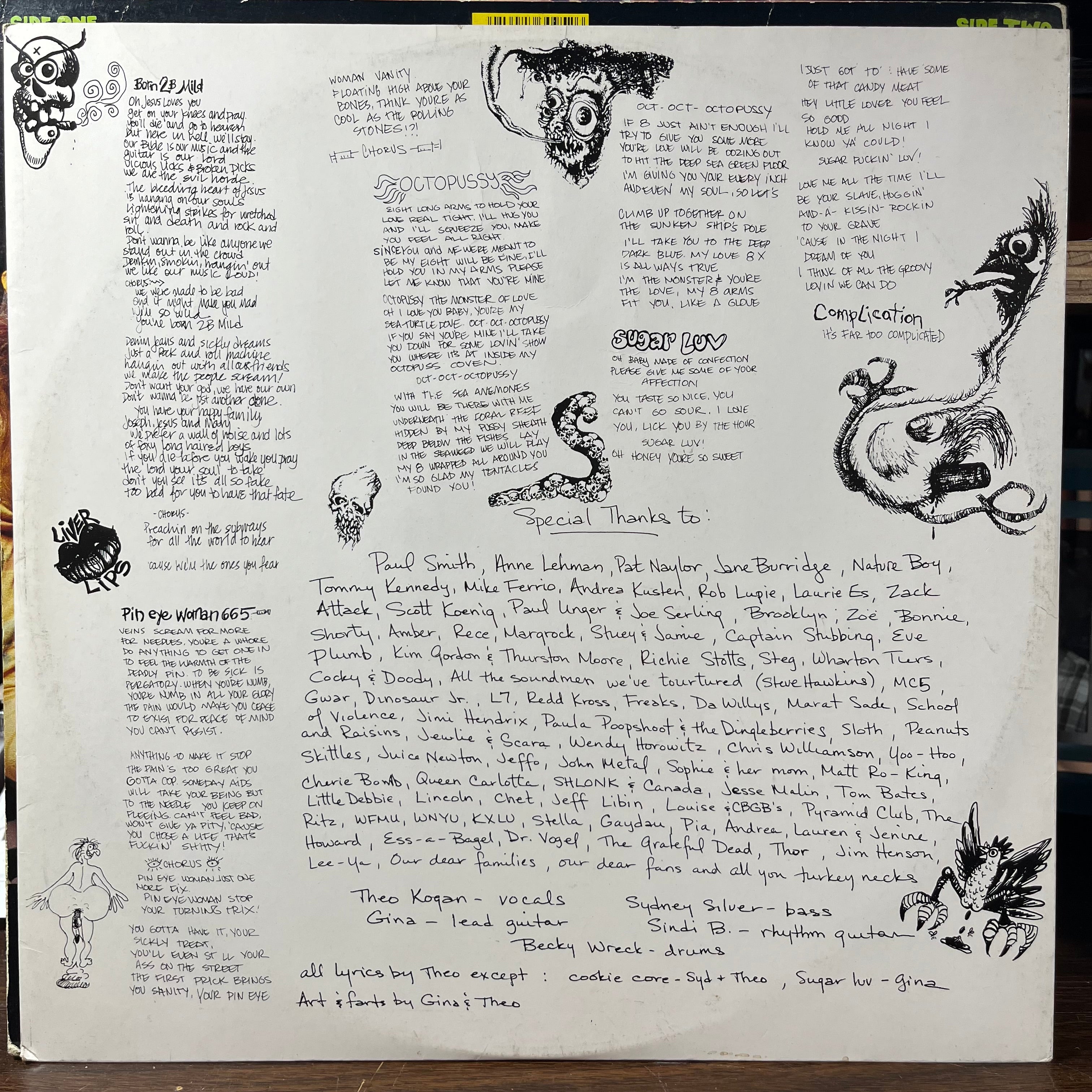 Lunachicks - Babysitters On Acid (VINYL) | Very Good (VG) Very Good Plus Plus (VG++)