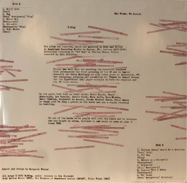 War Poems, We Rested | Mint (M) Mint (M)
