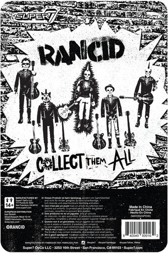 Super7 - Rancid - ReAction Figures Wv5 - Skeletim (Time Bomb) (Collectible, Action Figure) |