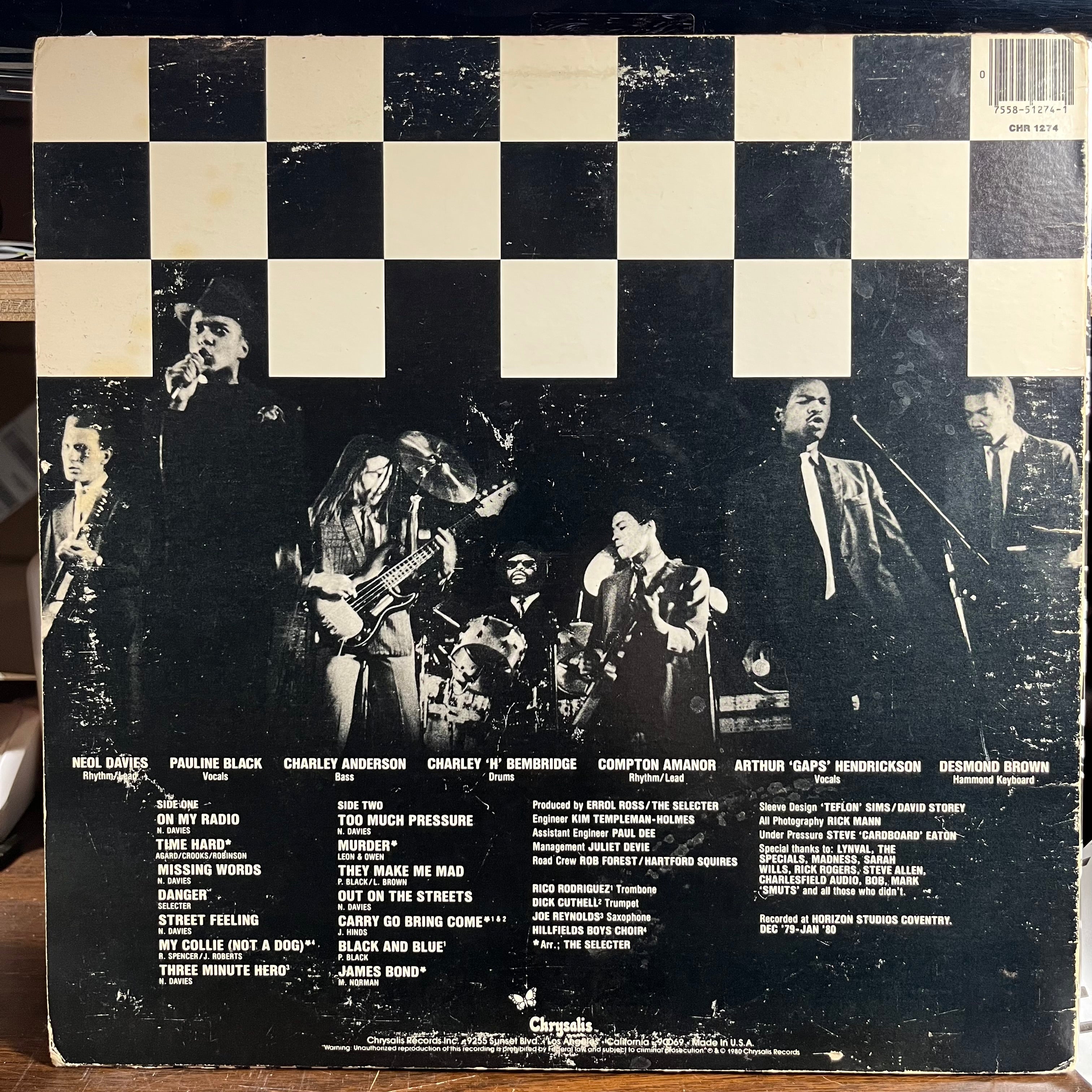 The Selecter - Too Much Pressure (VINYL) | Very Good (VG) Very Good Plus (VG+)