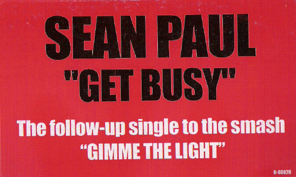 Sean Paul - Get Busy (VINYL) | Excellent (EX)