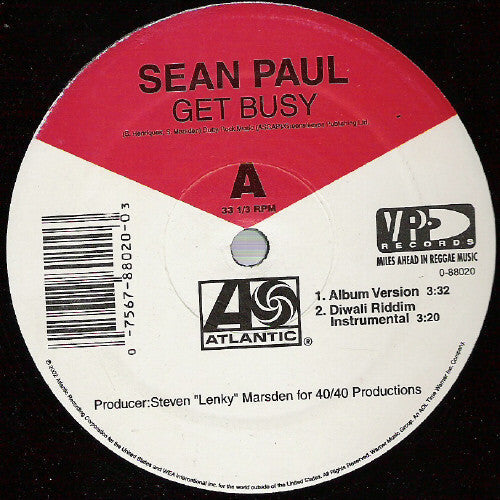 Sean Paul - Get Busy (VINYL) | Excellent (EX)