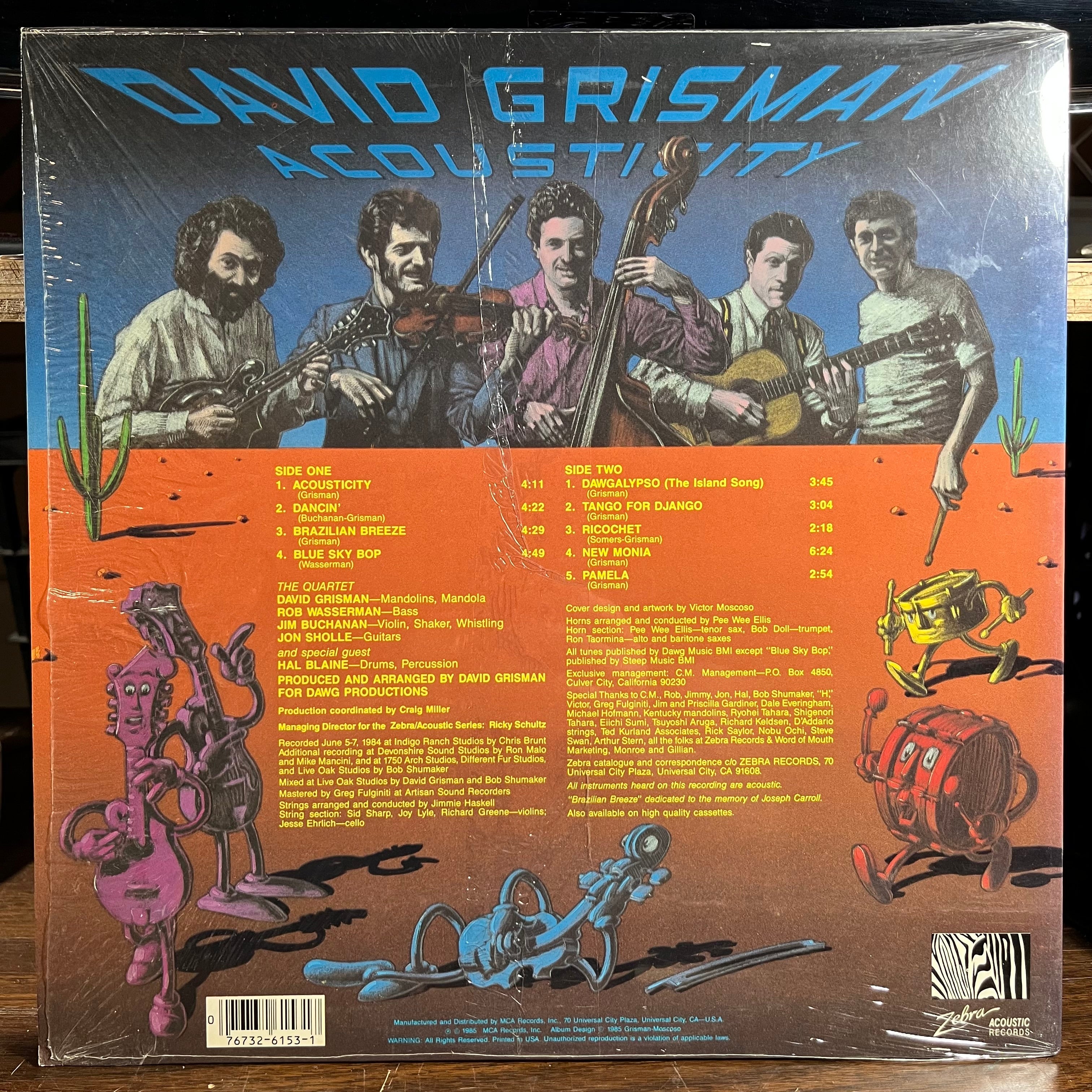 David Grisman - Acousticity (VINYL) | Near Mint (NM) Near Mint (NM)