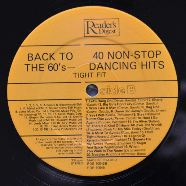 Tight Fit - Back To The 60's | Near Mint (NM) Excellent (EX)