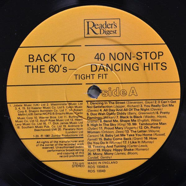 Tight Fit - Back To The 60's | Near Mint (NM) Excellent (EX)