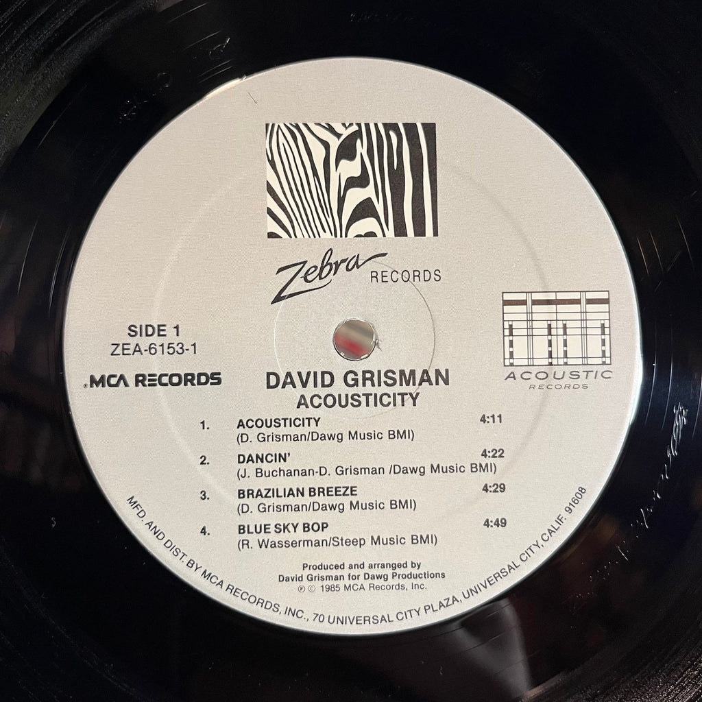 David Grisman - Acousticity (VINYL) | Near Mint (NM) Near Mint (NM)