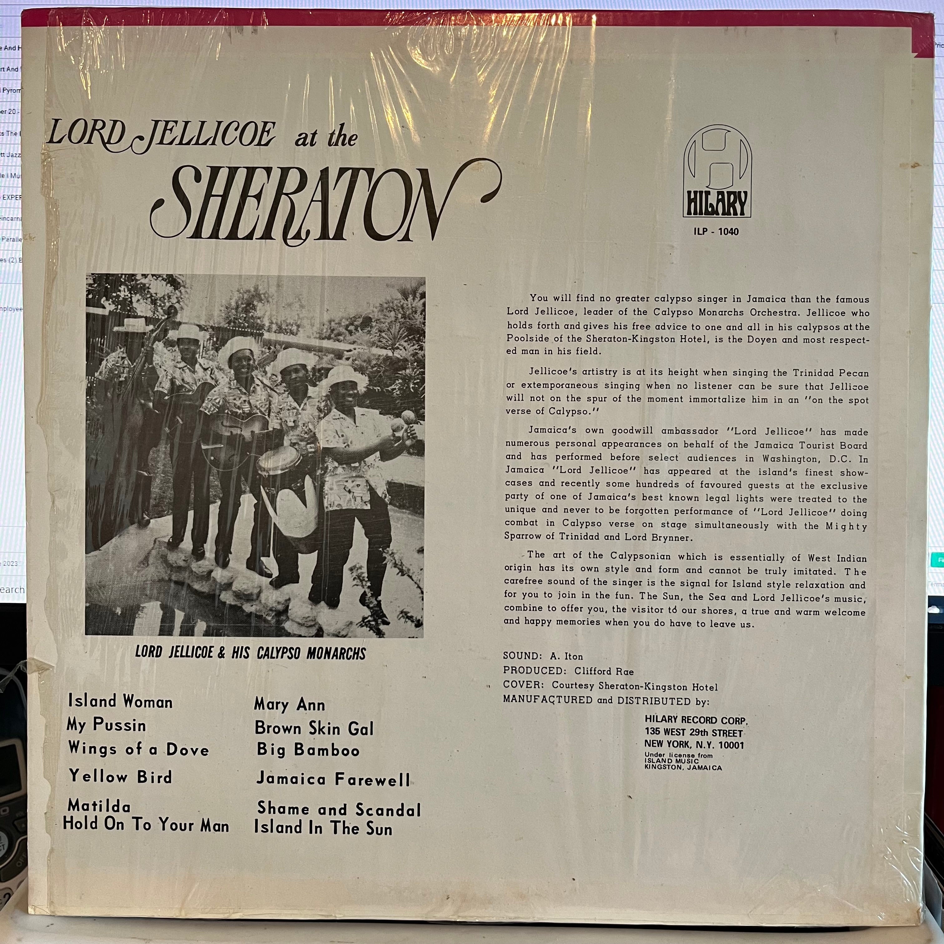 Lord Jellicoe And His Calypso Monarchs - Lord Jellicoe At The Sheraton | Very Good (VG) Near Mint (NM)