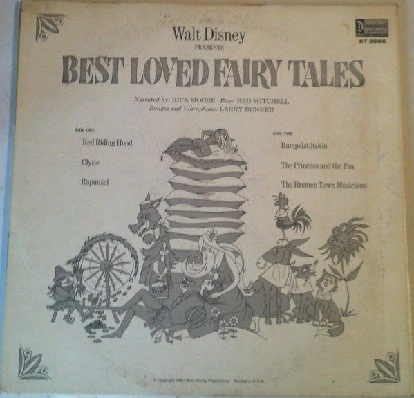 Rica Moore - Walt Disney Presents Best Loved Fairy Tales | Very Good (VG) Very Good Plus (VG+)