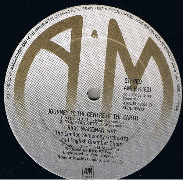 Rick Wakeman - Journey To The Centre Of The Earth | Very Good Plus (VG+) Very Good (VG)
