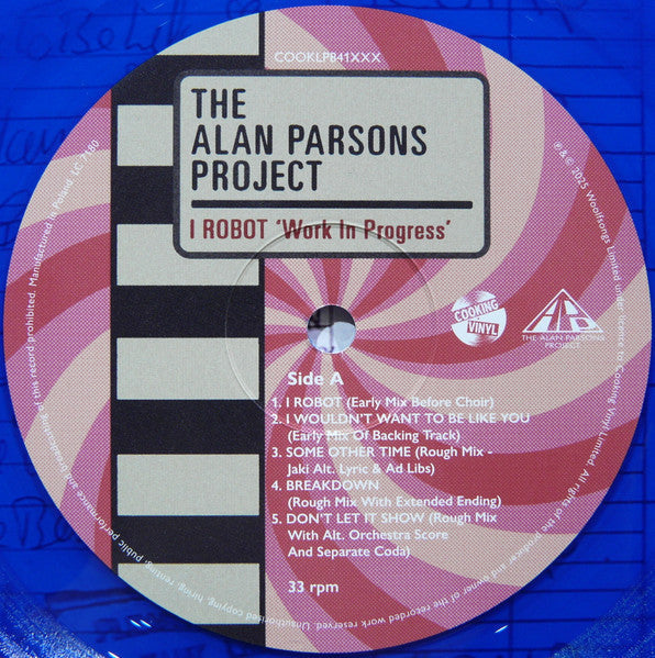 I Robot “Work In Progress” 2025 RSD | Mint (M) Mint (M)