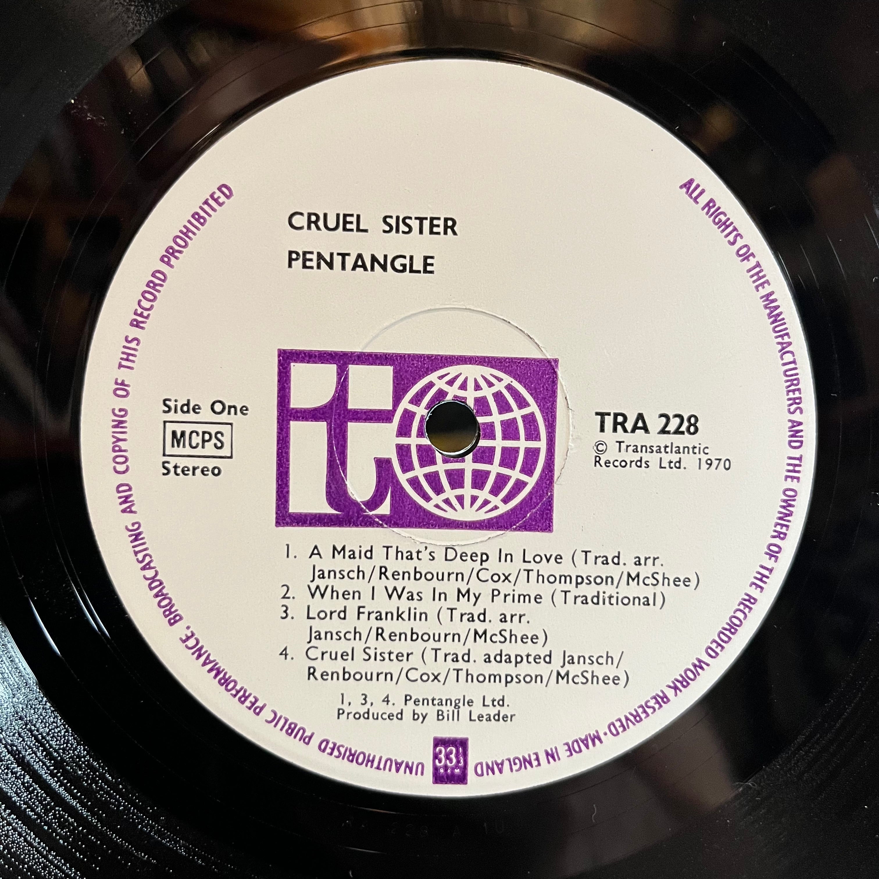 Pentangle - Cruel Sister (UK VINYL) | Near Mint- (NM-) Excellent+ (EX+)