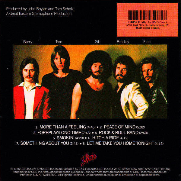 Boston (CD) | Mint (M) Excellent (EX)
