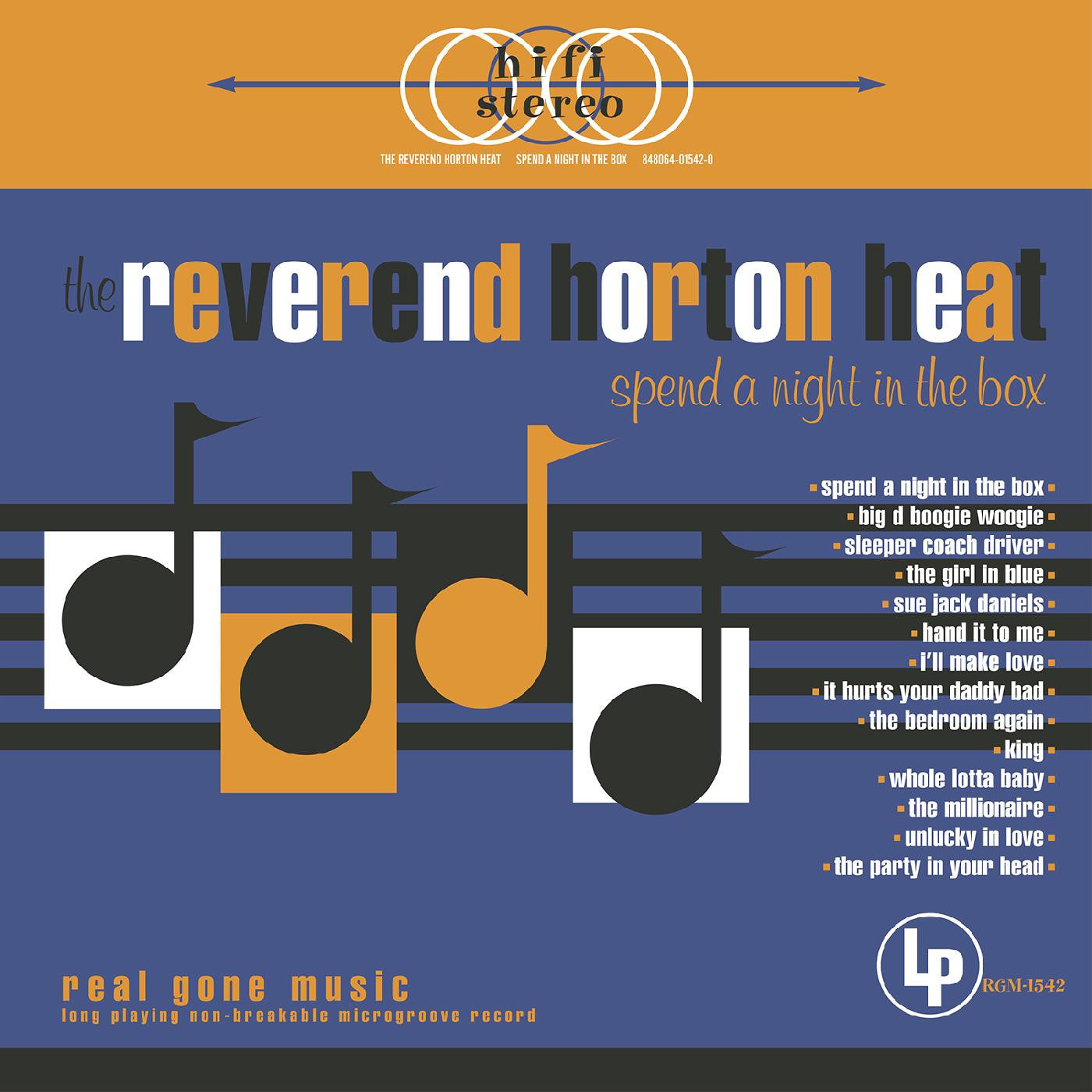 The Reverend Horton Heat - Spend a Night in the Box (GOLD VINYL) | Mint (M) Mint (M)