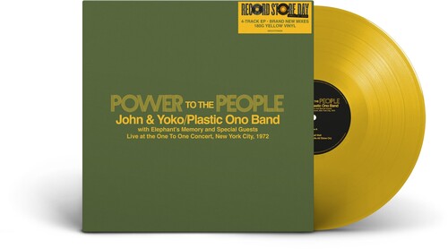 Power To The People: Live at the One To One Concert, New York City 1972 (2025 RSD Exclusive, Extended Play, 180 Gram Vinyl, Colored Vinyl, Yellow) | Mint (M) Mint (M)