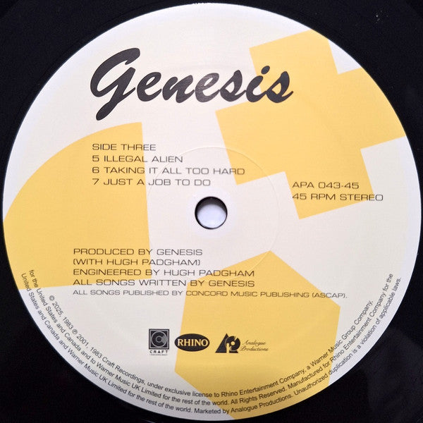 Genesis (AARP 2xVINYL) | Mint (M) Mint (M)