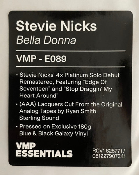 Bella Donna (BLUE VINYL - VMP) | Mint (M) Mint (M)