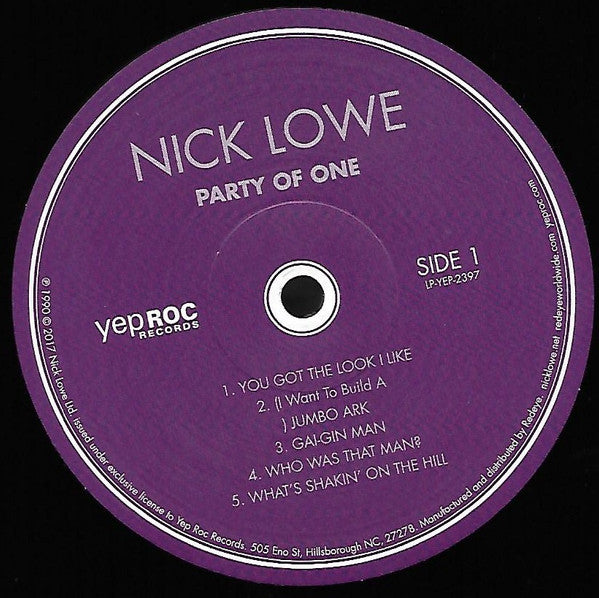 Party Of One (BONUS 10" VINYL) | Mint (M) Mint (M)