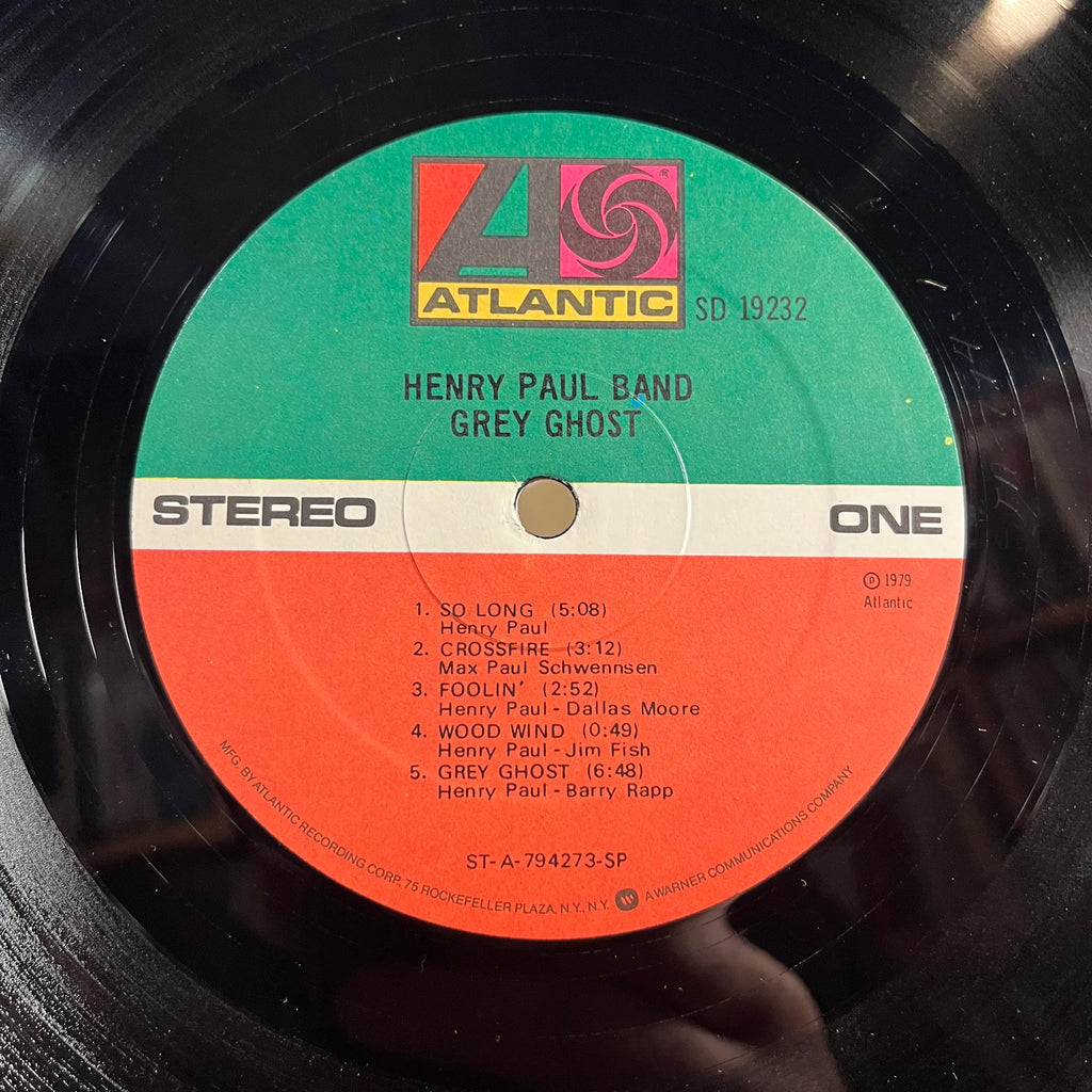 Henry Paul Band - Grey Ghost *SPECIALTY* | Excellent (EX) Excellent (EX)