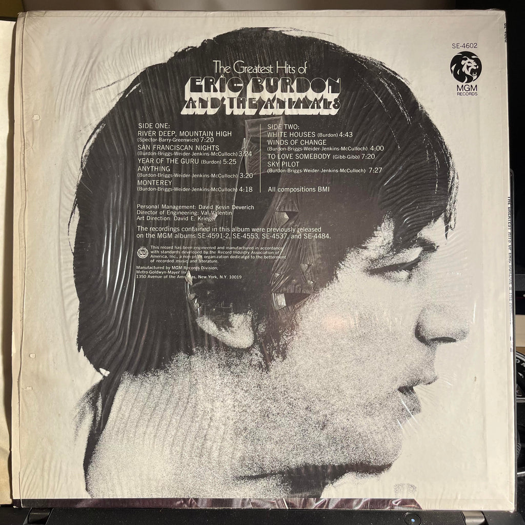Eric Burdon & The Animals - The Greatest Hits Of Eric Burdon And The Animals *SHRNK* | Mint (M) Mint (M)